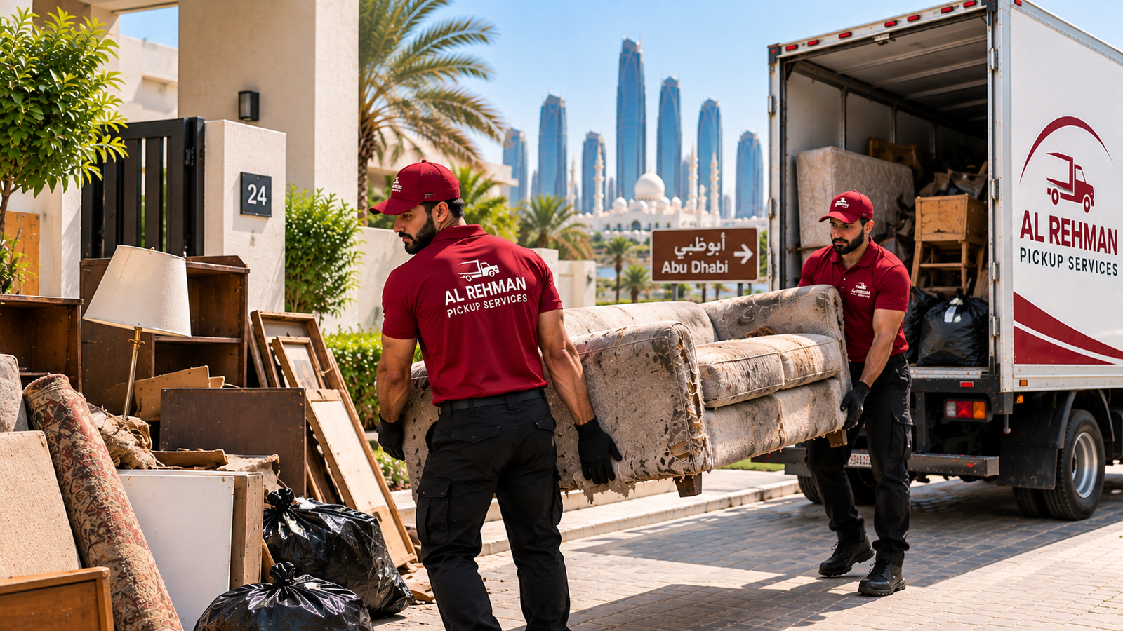 Furniture junk removal service in Abu Dhabi