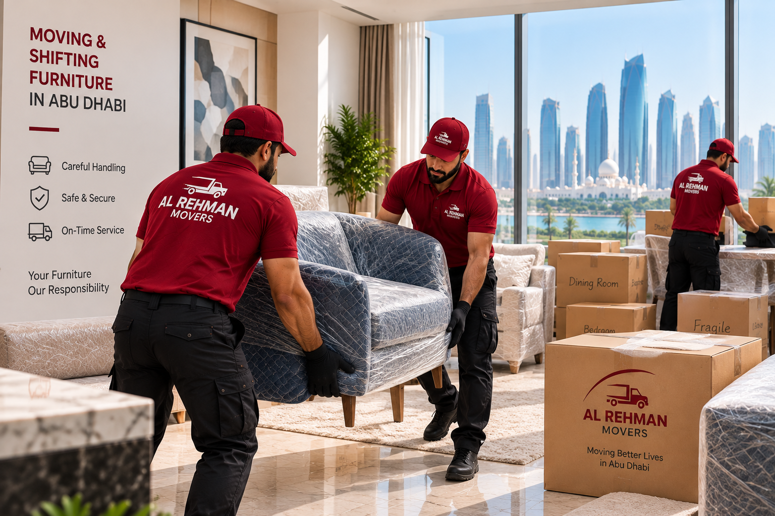 Moving and shifting furniture in Abu Dhabi